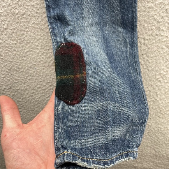 Polo Ralph Lauren Jeans Womens 29x29 Tag 25 Astor Boyfriend Slim Patch Distress - Picture 7 of 16